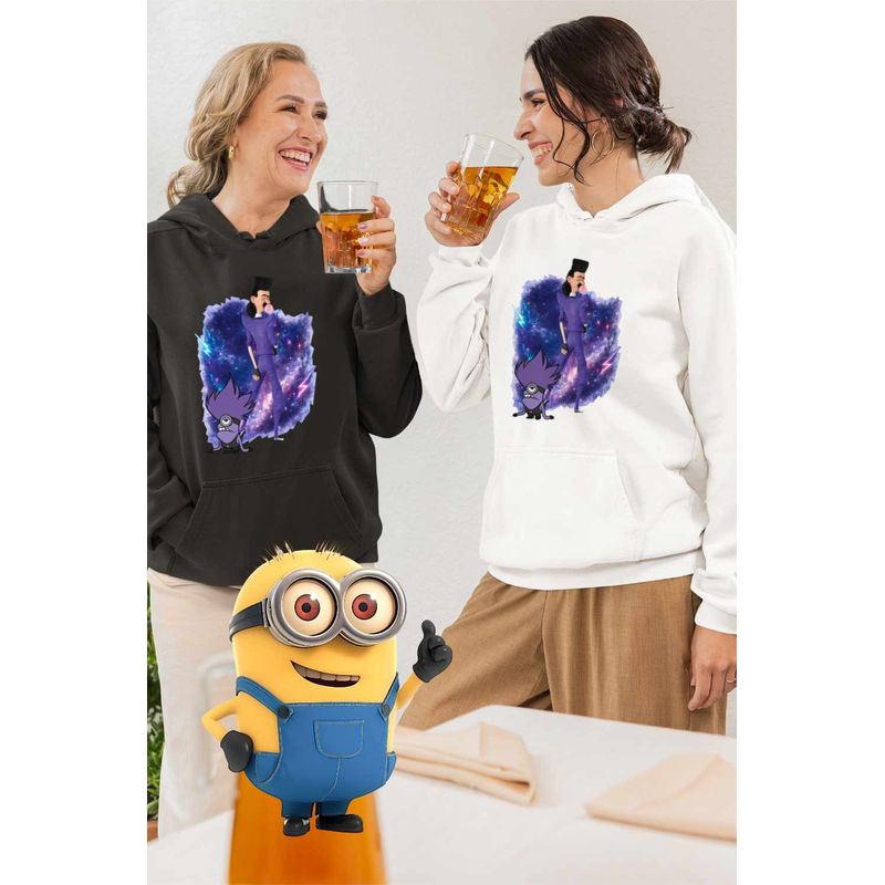 Fashion, accesorii si bijuterii - Femei - Imbracaminte femei - Hanorace femei - Hanorac Femei Balthazar Bratt Bad Minions Despicable, alb, marime 2XL - Infinity.ro