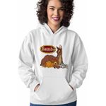 Fashion, accesorii si bijuterii - Femei - Imbracaminte femei - Hanorace femei - Hanorac Femei Bambi Mama Thumper Padura Caprioara, alb, marime 2XL - Infinity.ro
