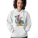 Fashion, accesorii si bijuterii - Femei - Imbracaminte femei - Hanorace femei - Hanorac Femei Bambi Zootopia Iepuras Sarpe Vulpe, alb, marime 2XL - Infinity.ro