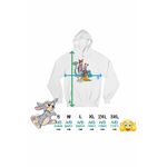 Fashion, accesorii si bijuterii - Femei - Imbracaminte femei - Hanorace femei - Hanorac Femei Bambi Zootopia Iepuras Sarpe Vulpe, alb, marime 2XL - Infinity.ro