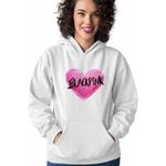Fashion, accesorii si bijuterii - Femei - Imbracaminte femei - Hanorace femei - Hanorac Femei BlackPink Heart Kpop Merch, alb, marime 2XL - Infinity.ro