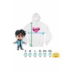 Fashion, accesorii si bijuterii - Femei - Imbracaminte femei - Hanorace femei - Hanorac Femei BlackPink Heart Kpop Merch, alb, marime 2XL - Infinity.ro