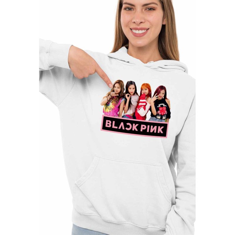 Fashion, accesorii si bijuterii - Femei - Imbracaminte femei - Hanorace femei - Hanorac Femei BlackPink Dream Team Kpop Merch, alb, marime 2XL - Infinity.ro