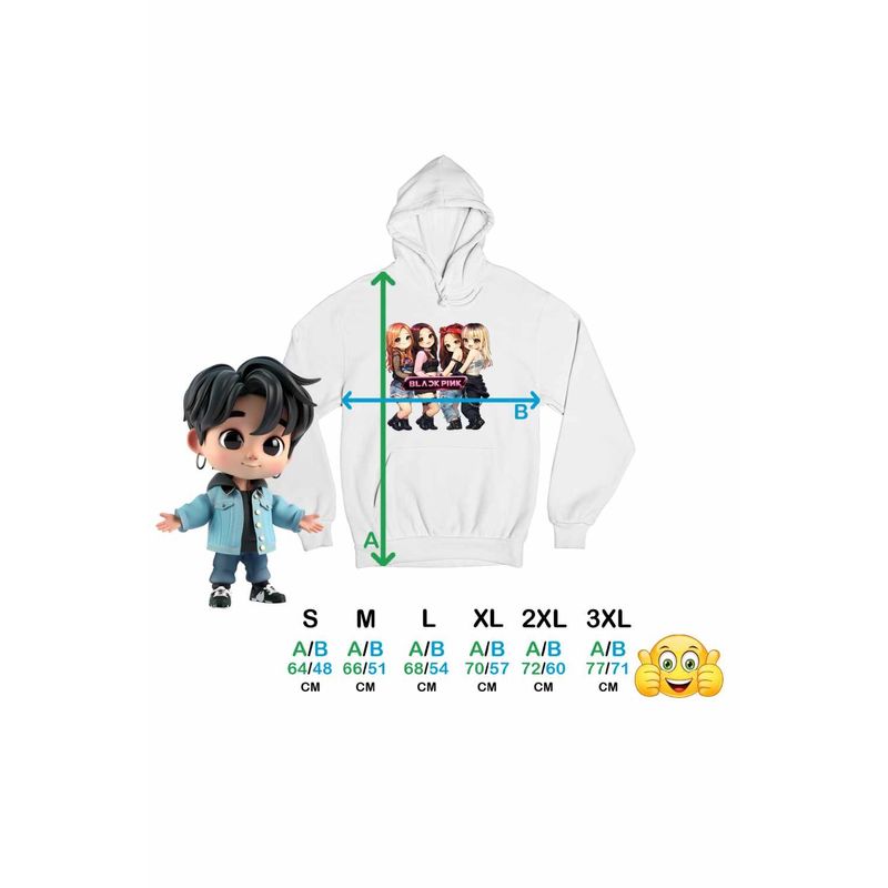 Fashion, accesorii si bijuterii - Femei - Imbracaminte femei - Hanorace femei - Hanorac Femei BlackPink Party Kpop Merch, alb, marime 2XL - Infinity.ro