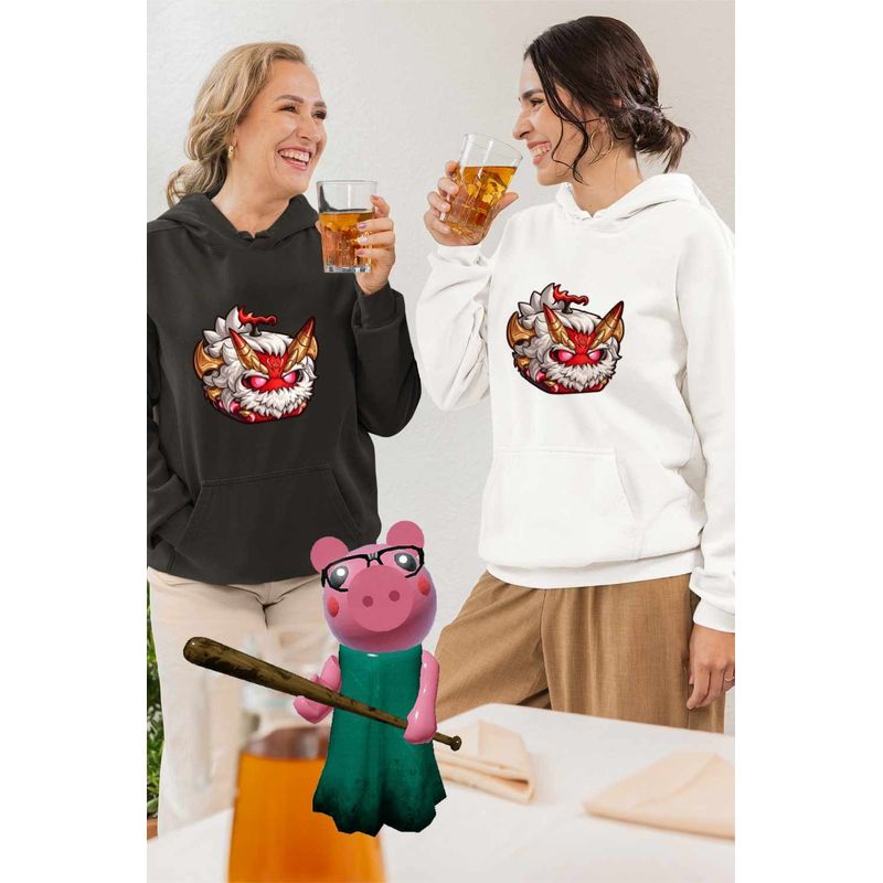 Fashion, accesorii si bijuterii - Femei - Imbracaminte femei - Hanorace femei - Hanorac Femei Blox Fruits Fiend Fruit Roblox Fructe, alb, marime 2XL - Infinity.ro