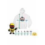 Fashion, accesorii si bijuterii - Femei - Imbracaminte femei - Hanorace femei - Hanorac Femei Blox Fruits T-Rex Fruit Roblox Fructe, alb, marime 2XL - Infinity.ro