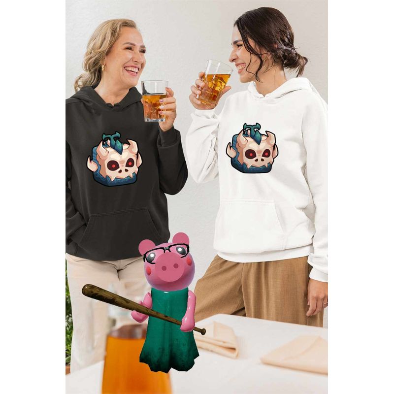 Fashion, accesorii si bijuterii - Femei - Imbracaminte femei - Hanorace femei - Hanorac Femei Blox Fruits T-Rex Fruit Roblox Fructe, alb, marime 2XL - Infinity.ro