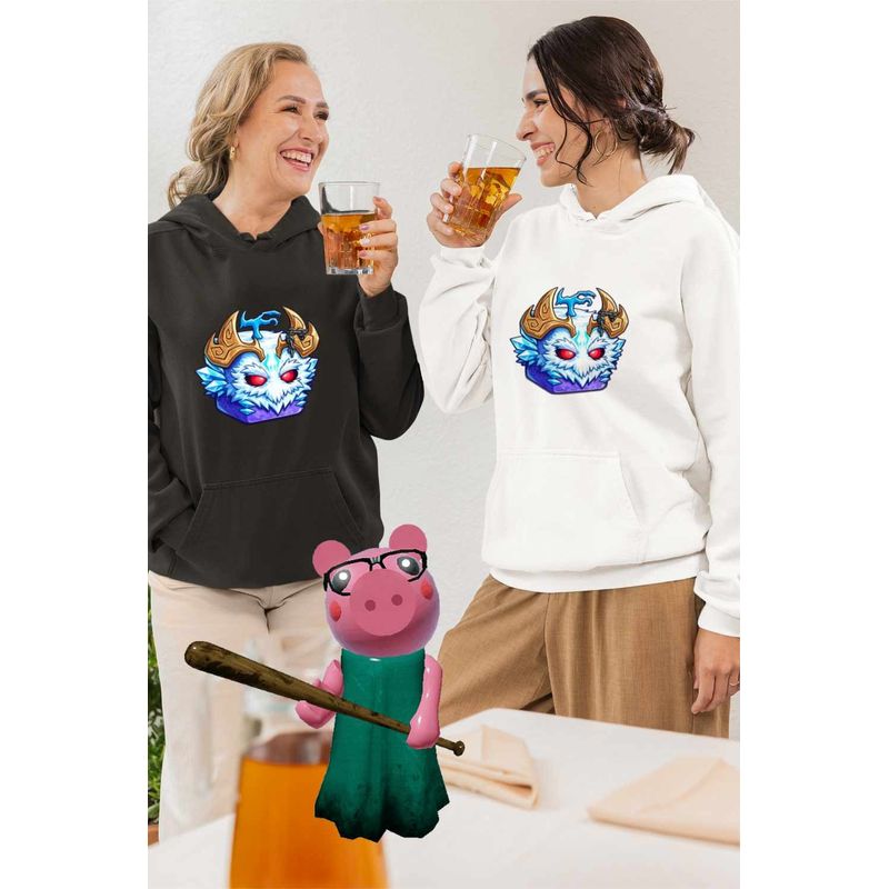 Fashion, accesorii si bijuterii - Femei - Imbracaminte femei - Hanorace femei - Hanorac Femei Blox Fruits Yeti Fruit Roblox Fructe, alb, marime 2XL - Infinity.ro