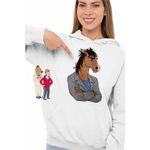 Fashion, accesorii si bijuterii - Femei - Imbracaminte femei - Hanorace femei - Hanorac Femei BoJack Horseman Costum, alb, marime 2XL - Infinity.ro