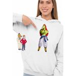 Fashion, accesorii si bijuterii - Femei - Imbracaminte femei - Hanorace femei - Hanorac Femei BoJack Horseman Dragon Ball Z Vegeta, alb, marime 2XL - Infinity.ro