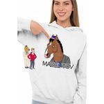 Fashion, accesorii si bijuterii - Femei - Imbracaminte femei - Hanorace femei - Hanorac Femei BoJack Horseman Mazel Tov, alb, marime 2XL - Infinity.ro