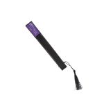 Fashion, accesorii si bijuterii - Femei - Accesorii femei - Alte accesorii femei - Evantai pliabil, Buticcochet, din platic, imprimeu floral, 22 cm, Negru cu Mov inchis - EV294 - Infinity.ro