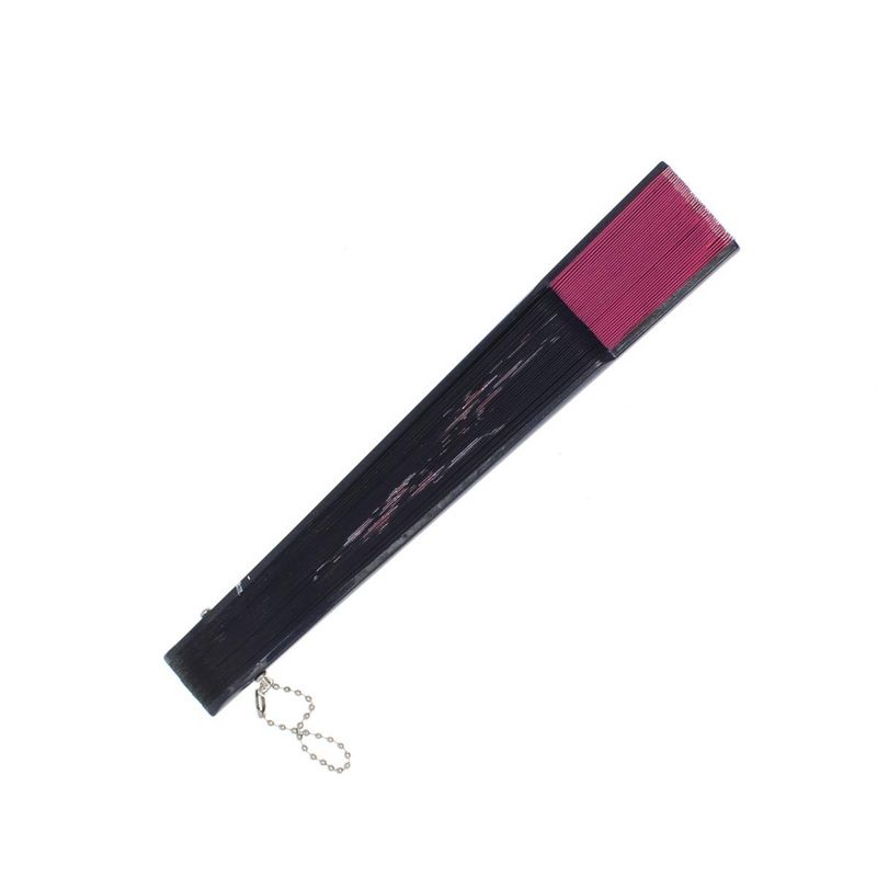 Fashion, accesorii si bijuterii - Femei - Accesorii femei - Alte accesorii femei - Evantai pliabil, Buticcochet, din platic, imprimeu floral, 22 cm, Bleumarin cu roz - EV301 - Infinity.ro