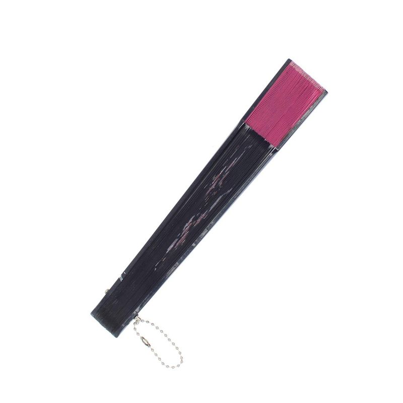 Fashion, accesorii si bijuterii - Femei - Accesorii femei - Alte accesorii femei - Evantai pliabil, Buticcochet, din platic, imprimeu floral, 22 cm, Bleumarin cu roz deschis - EV305 - Infinity.ro