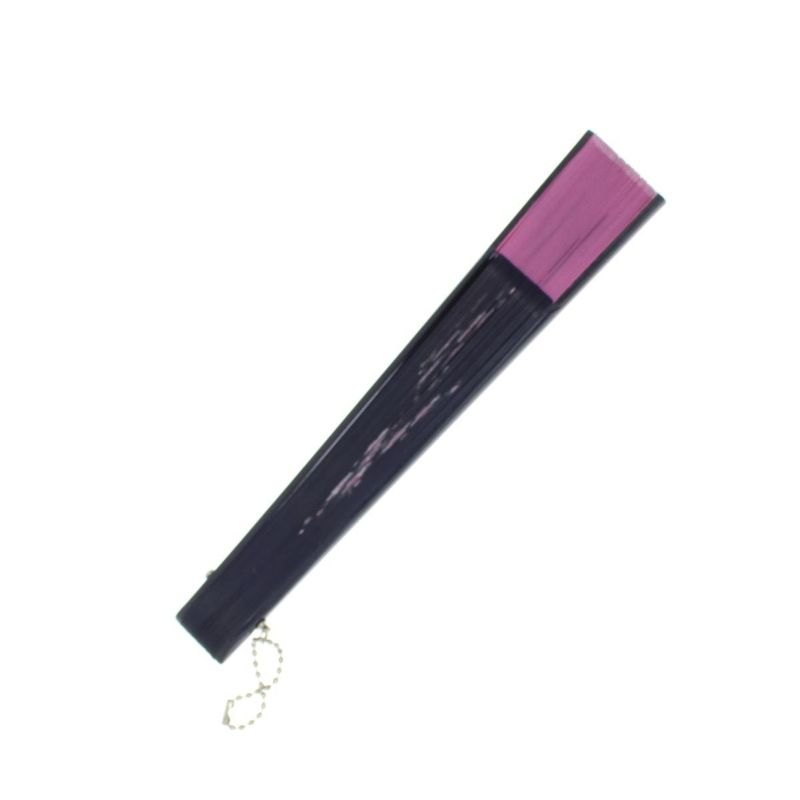 Fashion, accesorii si bijuterii - Femei - Accesorii femei - Alte accesorii femei - Evantai pliabil, Buticcochet, din platic, imprimeu floral, 22 cm, Bleumarin cu mov inchis - EV304 - Infinity.ro