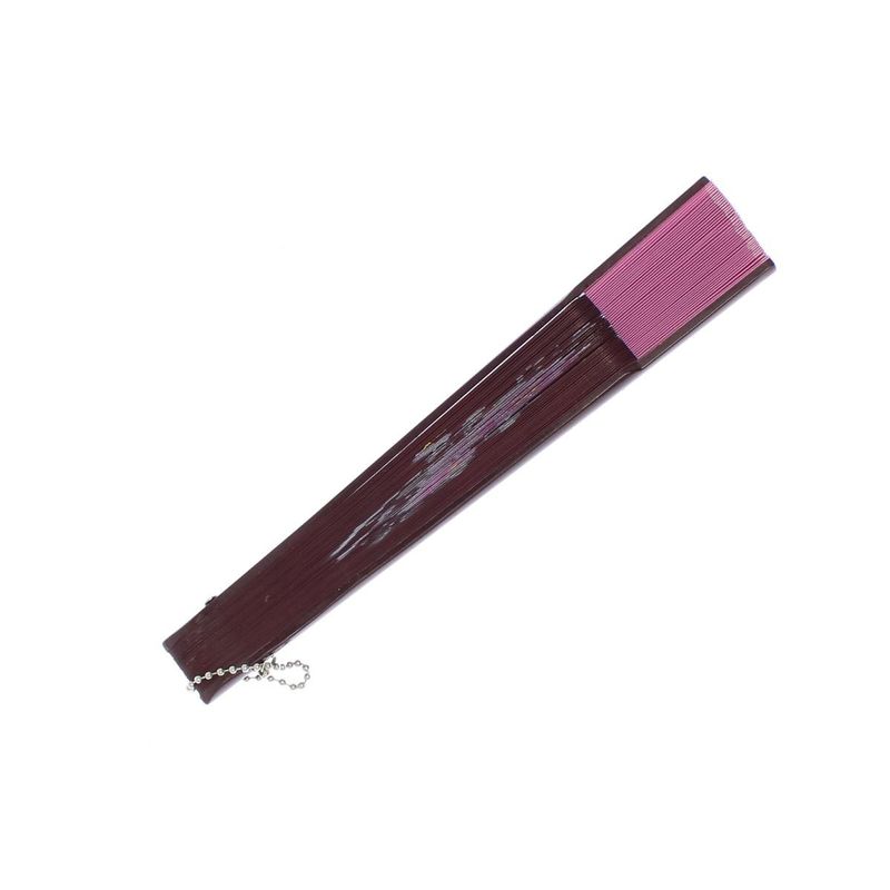 Fashion, accesorii si bijuterii - Femei - Accesorii femei - Alte accesorii femei - Evantai pliabil, Buticcochet, din platic, imprimeu floral, 22 cm, Visiniu cu roz - EV313 - Infinity.ro