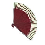 Fashion, accesorii si bijuterii - Femei - Accesorii femei - Alte accesorii femei - Evantai pliabil, Buticcochet, din platic, imprimeu floral, 22 cm, Visiniu cu verde inchis - EV312 - Infinity.ro