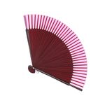 Fashion, accesorii si bijuterii - Femei - Accesorii femei - Alte accesorii femei - Evantai pliabil, Buticcochet, din platic, imprimeu floral, 22 cm, Visiniu cu roz - EV313 - Infinity.ro