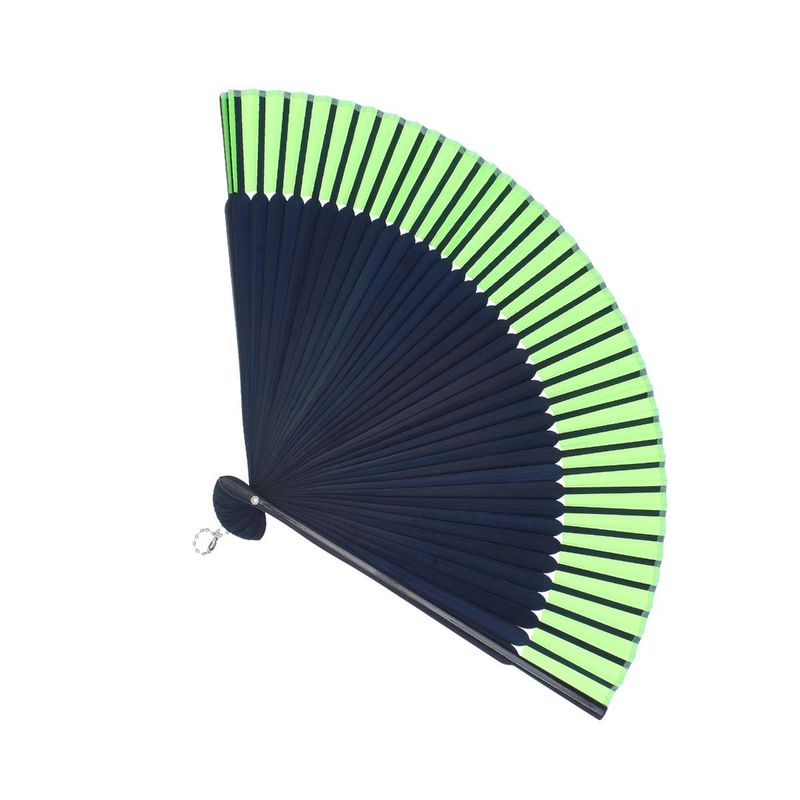 Fashion, accesorii si bijuterii - Femei - Accesorii femei - Alte accesorii femei - Evantai pliabil, Buticcochet, din platic, imprimeu floral, 22 cm, Bleumarin cu verde - EV309 - Infinity.ro