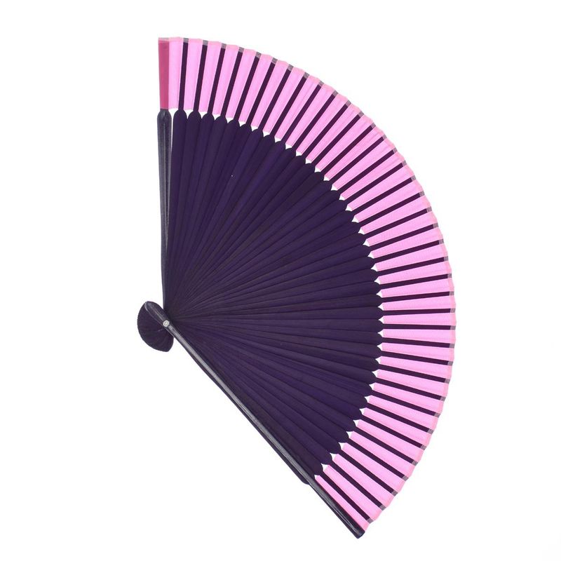 Fashion, accesorii si bijuterii - Femei - Accesorii femei - Alte accesorii femei - Evantai pliabil, Buticcochet, din platic, imprimeu floral, 22 cm, Mov cu fucsia - EV319 - Infinity.ro