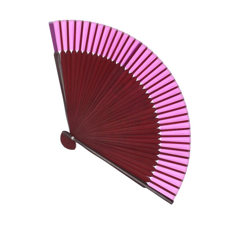 Fashion, accesorii si bijuterii - Femei - Accesorii femei - Alte accesorii femei - Evantai pliabil, Buticcochet, din platic, imprimeu floral, 22 cm, Visiniu cu mov inchis - EV314 - Infinity.ro
