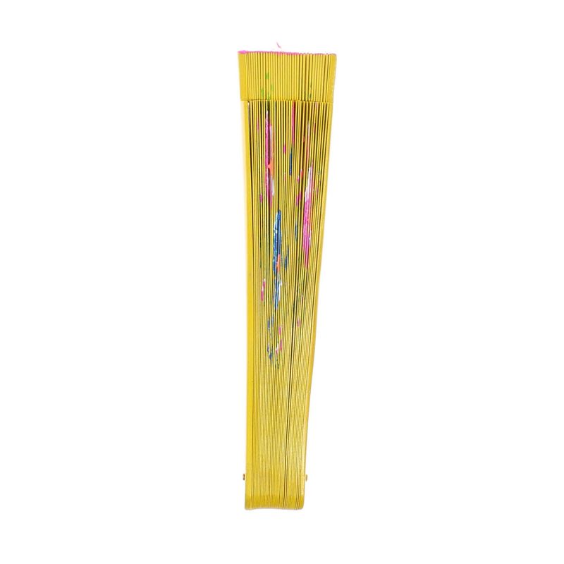 Fashion, accesorii si bijuterii - Femei - Accesorii femei - Alte accesorii femei - Evantai pliabil, din lemn, Buticcochet, cu model floral pictat, 23 cm, Galben - EV278 - Infinity.ro