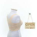 Fashion, accesorii si bijuterii - Femei - Lenjerie si pijamale femei - Lenjerie intima femei - Bustiera dama, Buticcochet, 63% nailon 37% spandex, marime M, Bej - BST210 - Infinity.ro