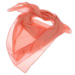 Fashion, accesorii si bijuterii - Femei - Accesorii femei - Esarfe si fulare femei - Esarfa, Batic, de dama, Buticcochet, Portocaliu inchis, din 100% matase, 90x90 cm - ES876 - Infinity.ro