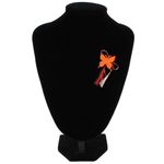 Market - Cadouri - Martisoare - Martisor Brosa, Buticcochet, fluturas, din fetru, 3 cm, Portocaliu - MR535 - Infinity.ro