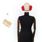 Fashion, accesorii si bijuterii - Femei - Accesorii femei - Caciuli si palarii femei - Protectie pentru urechi, casti, din material sintetic, pentru femei, ButicCochet, one size, Rosu - BNT465 - Infinity.ro