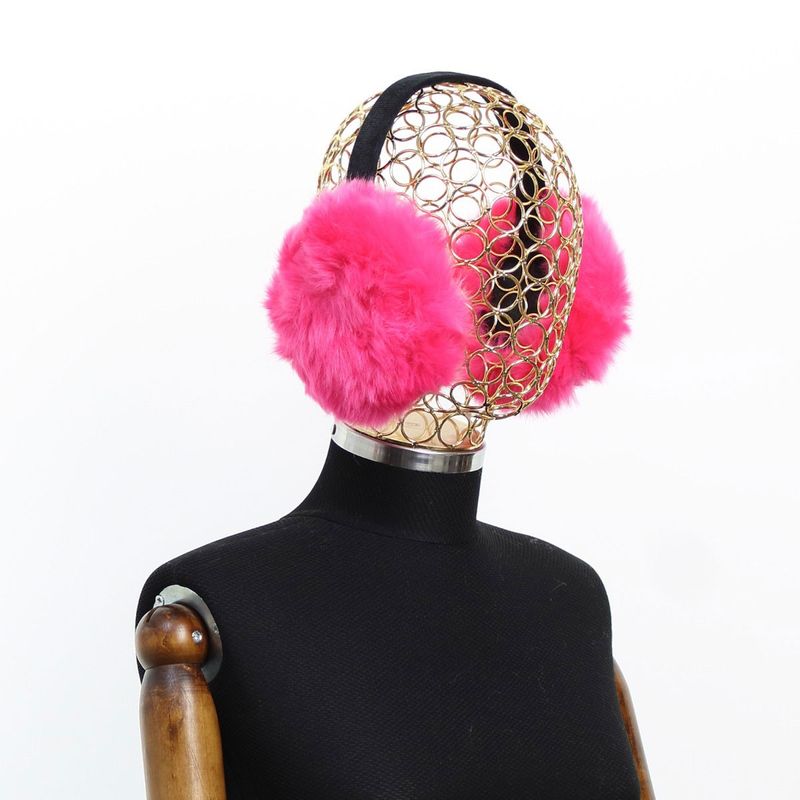 Fashion, accesorii si bijuterii - Femei - Accesorii femei - Caciuli si palarii femei - Protectie pentru urechi, casti, din material sintetic, pentru femei, ButicCochet, one size, Ciclam - BNT441 - Infinity.ro