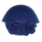 Fashion, accesorii si bijuterii - Femei - Accesorii femei - Caciuli si palarii femei - Toca de dama, din lana, Buticcochet, marime 54-57 cm, ajustabila, Albastru electric - PAL1602 - Infinity.ro