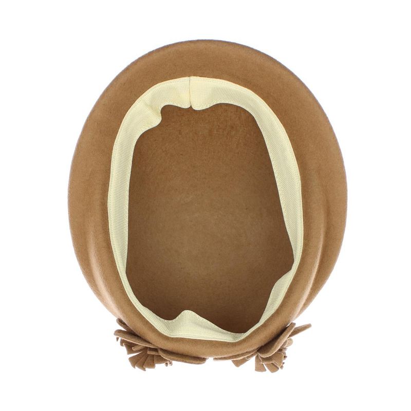 Fashion, accesorii si bijuterii - Femei - Accesorii femei - Caciuli si palarii femei - Toca de dama, din lana, Buticcochet, marime 54-57 cm, ajustabila, Bej - PAL1604 - Infinity.ro