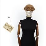 Fashion, accesorii si bijuterii - Femei - Accesorii femei - Caciuli si palarii femei - Toca de dama, din lana, Buticcochet, marime 54-57 cm, ajustabila, Bej - PAL1604 - Infinity.ro