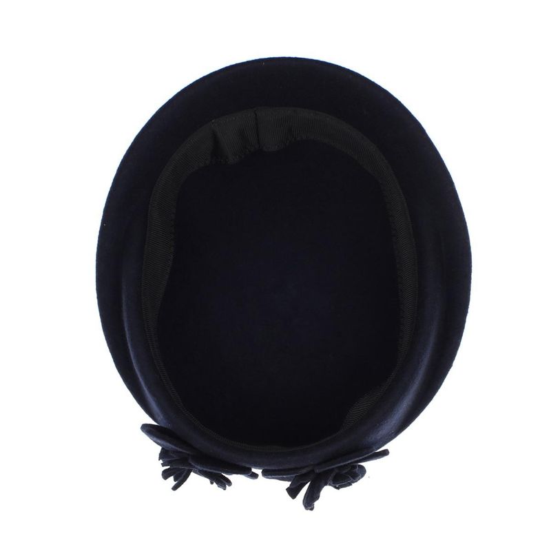 Fashion, accesorii si bijuterii - Femei - Accesorii femei - Caciuli si palarii femei - Toca de dama, din lana, Buticcochet, marime 54-57 cm, ajustabila, Bleumarin - PAL1605 - Infinity.ro