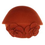Fashion, accesorii si bijuterii - Femei - Accesorii femei - Caciuli si palarii femei - Toca de dama, din lana, Buticcochet, marime 54-57 cm, ajustabila, Caramiziu - PAL1606 - Infinity.ro