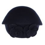 Fashion, accesorii si bijuterii - Femei - Accesorii femei - Caciuli si palarii femei - Toca de dama, din lana, Buticcochet, marime 54-57 cm, ajustabila, Bleumarin - PAL1605 - Infinity.ro