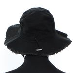 Fashion, accesorii si bijuterii - Femei - Accesorii femei - Caciuli si palarii femei - Palarie de soare, unisex, 58 cm, ButicCochet, din bumbac, Negru - PAL1730 - Infinity.ro