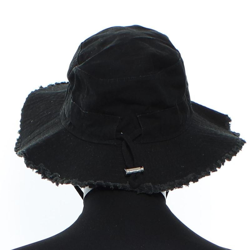 Fashion, accesorii si bijuterii - Femei - Accesorii femei - Caciuli si palarii femei - Palarie de soare, unisex, 58 cm, ButicCochet, din bumbac, Negru - PAL1730 - Infinity.ro