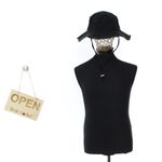 Fashion, accesorii si bijuterii - Femei - Accesorii femei - Caciuli si palarii femei - Palarie de soare, unisex, 58 cm, ButicCochet, din bumbac, Negru - PAL1730 - Infinity.ro