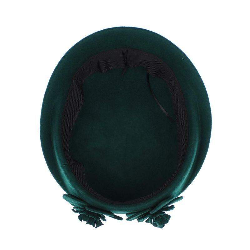 Fashion, accesorii si bijuterii - Femei - Accesorii femei - Caciuli si palarii femei - Toca de dama, din lana, Buticcochet, marime 54-57 cm, ajustabila, Verde - PAL1610 - Infinity.ro