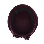 Fashion, accesorii si bijuterii - Femei - Accesorii femei - Caciuli si palarii femei - Toca de dama, din lana, Buticcochet, marime 54-57 cm, ajustabila, Bordo - PAL1611 - Infinity.ro