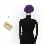 Fashion, accesorii si bijuterii - Femei - Accesorii femei - Caciuli si palarii femei - Toca de dama, din lana, Buticcochet, marime 54-57 cm, ajustabila, Mov - PAL1613 - Infinity.ro