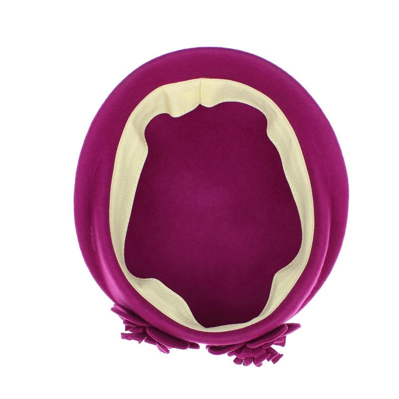 Fashion, accesorii si bijuterii - Femei - Accesorii femei - Caciuli si palarii femei - Toca de dama, din lana, Buticcochet, marime 54-57 cm, ajustabila, Fucsia - PAL1614 - Infinity.ro