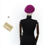 Fashion, accesorii si bijuterii - Femei - Accesorii femei - Caciuli si palarii femei - Toca de dama, din lana, Buticcochet, marime 54-57 cm, ajustabila, Fucsia - PAL1614 - Infinity.ro