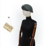Fashion, accesorii si bijuterii - Femei - Accesorii femei - Caciuli si palarii femei - Toca de dama, din lana, Buticcochet, marime 54-57 cm, ajustabila, Vernil - PAL1615 - Infinity.ro