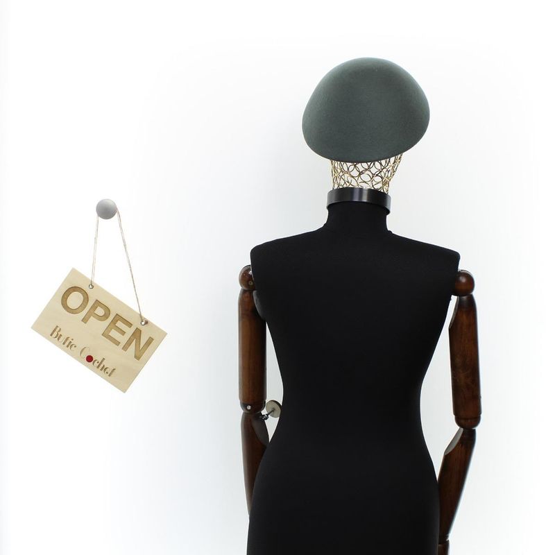 Fashion, accesorii si bijuterii - Femei - Accesorii femei - Caciuli si palarii femei - Toca de dama, din lana, Buticcochet, marime 54-57 cm, ajustabila, Vernil - PAL1615 - Infinity.ro