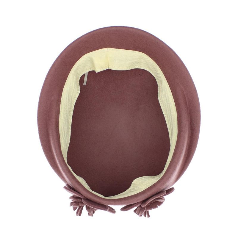 Fashion, accesorii si bijuterii - Femei - Accesorii femei - Caciuli si palarii femei - Toca de dama, din lana, Buticcochet, marime 54-57 cm, ajustabila, Lila inchis - PAL1616 - Infinity.ro