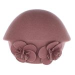 Fashion, accesorii si bijuterii - Femei - Accesorii femei - Caciuli si palarii femei - Toca de dama, din lana, Buticcochet, marime 54-57 cm, ajustabila, Lila inchis - PAL1616 - Infinity.ro