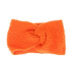 Fashion, accesorii si bijuterii - Femei - Accesorii femei - Caciuli si palarii femei - Bentita de par tricotata, de dama, 100% acril, ButicCochet, one size, Portocaliu - BNT224 - Infinity.ro